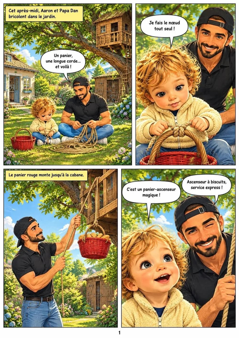 Aaron et la brigade des chiots sauveteurs, planche 1