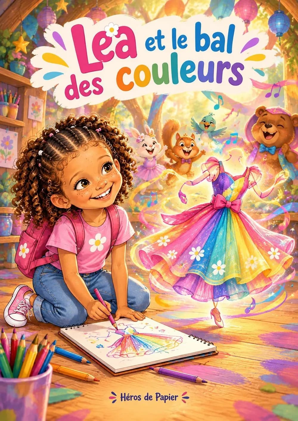 Couverture de « Lea et le bal des couleurs »